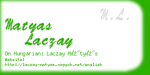 matyas laczay business card